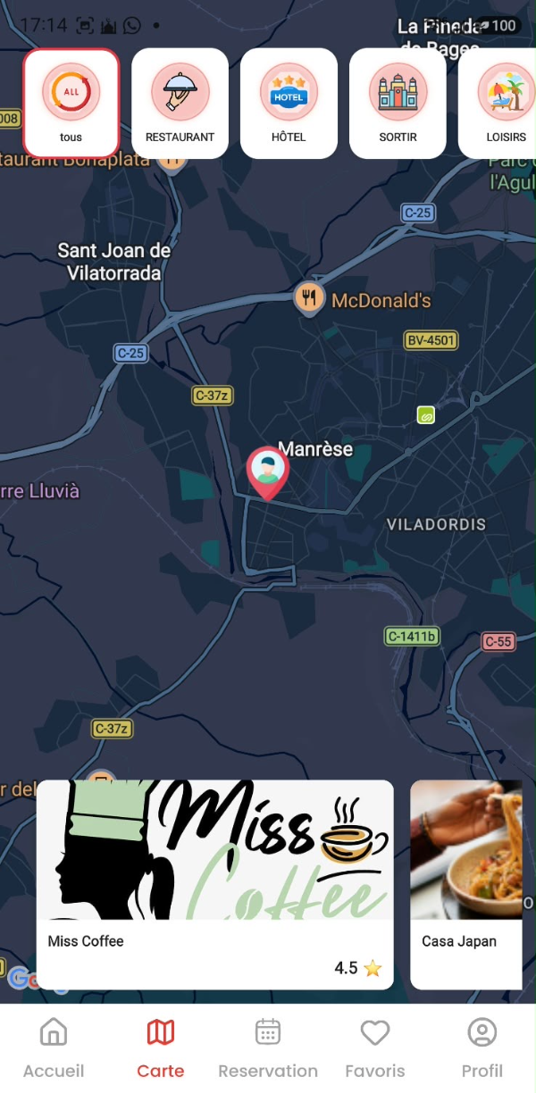 Carte GN-Tour